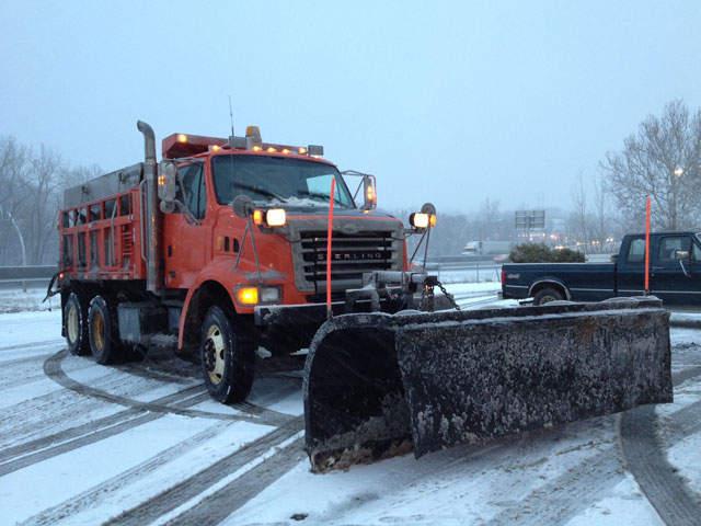 You might see snow plows out tomorrow