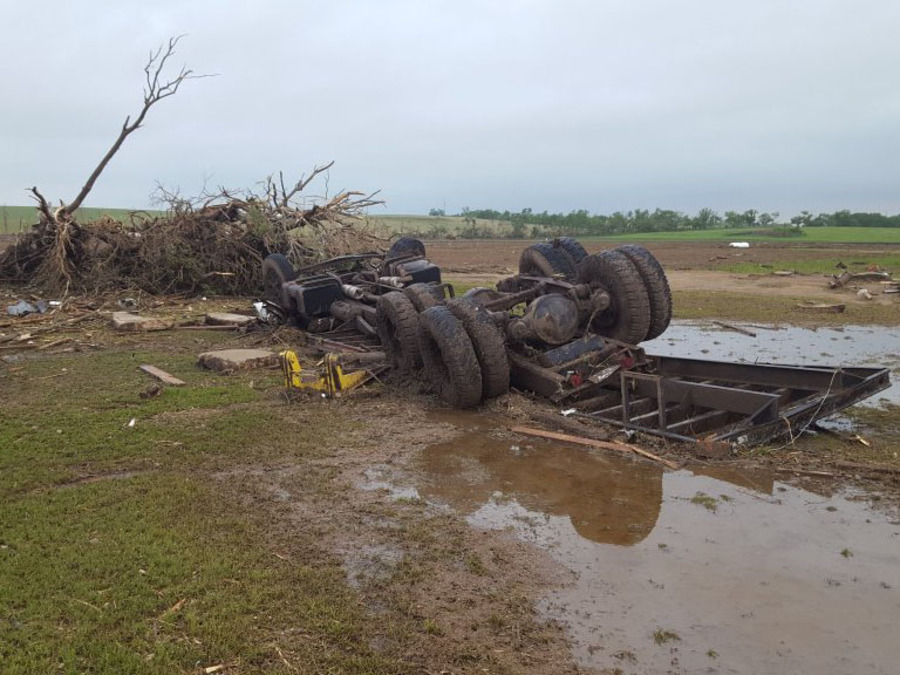 Tornado damages homes, no reported injuries in Dickinson County KSHB