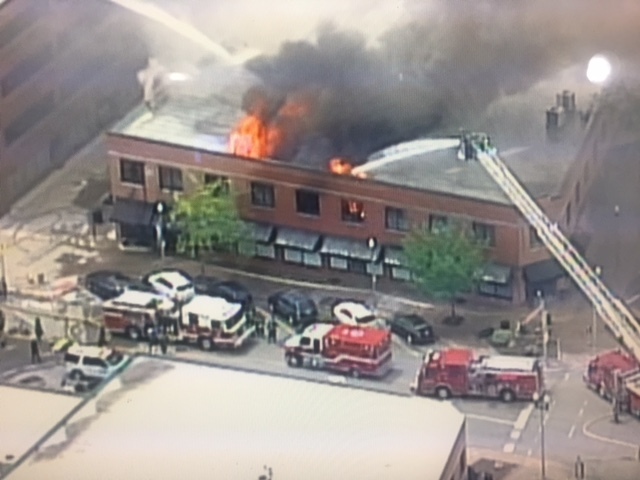 Crews battle 3-alarm fire in North Kansas City